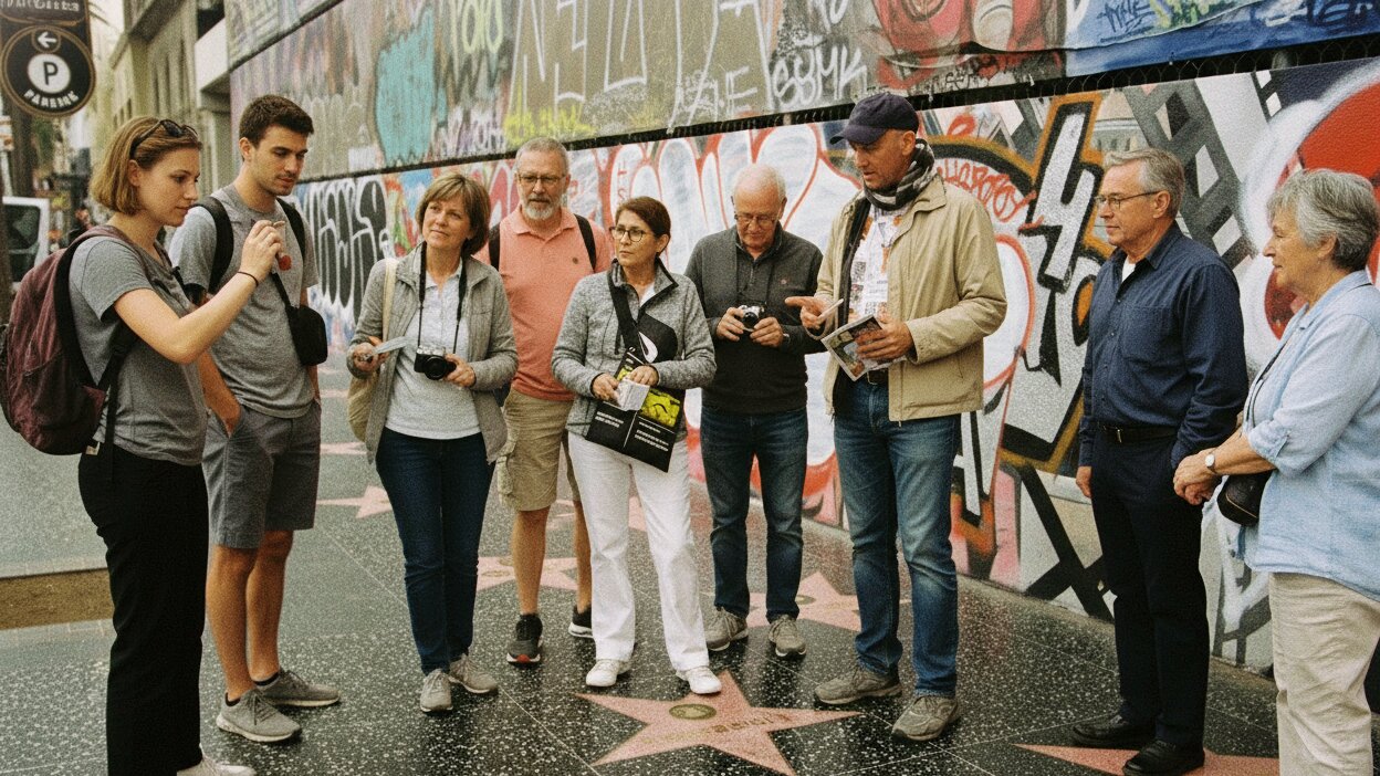 Hollywood Walk of Fame Stars on Hollywood Boulevard